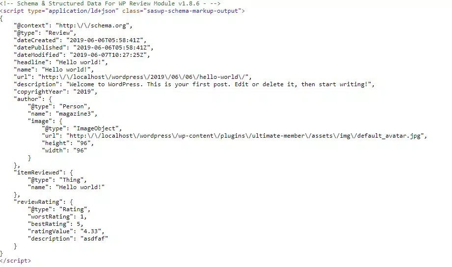 Rich Snippets WordPress plugin